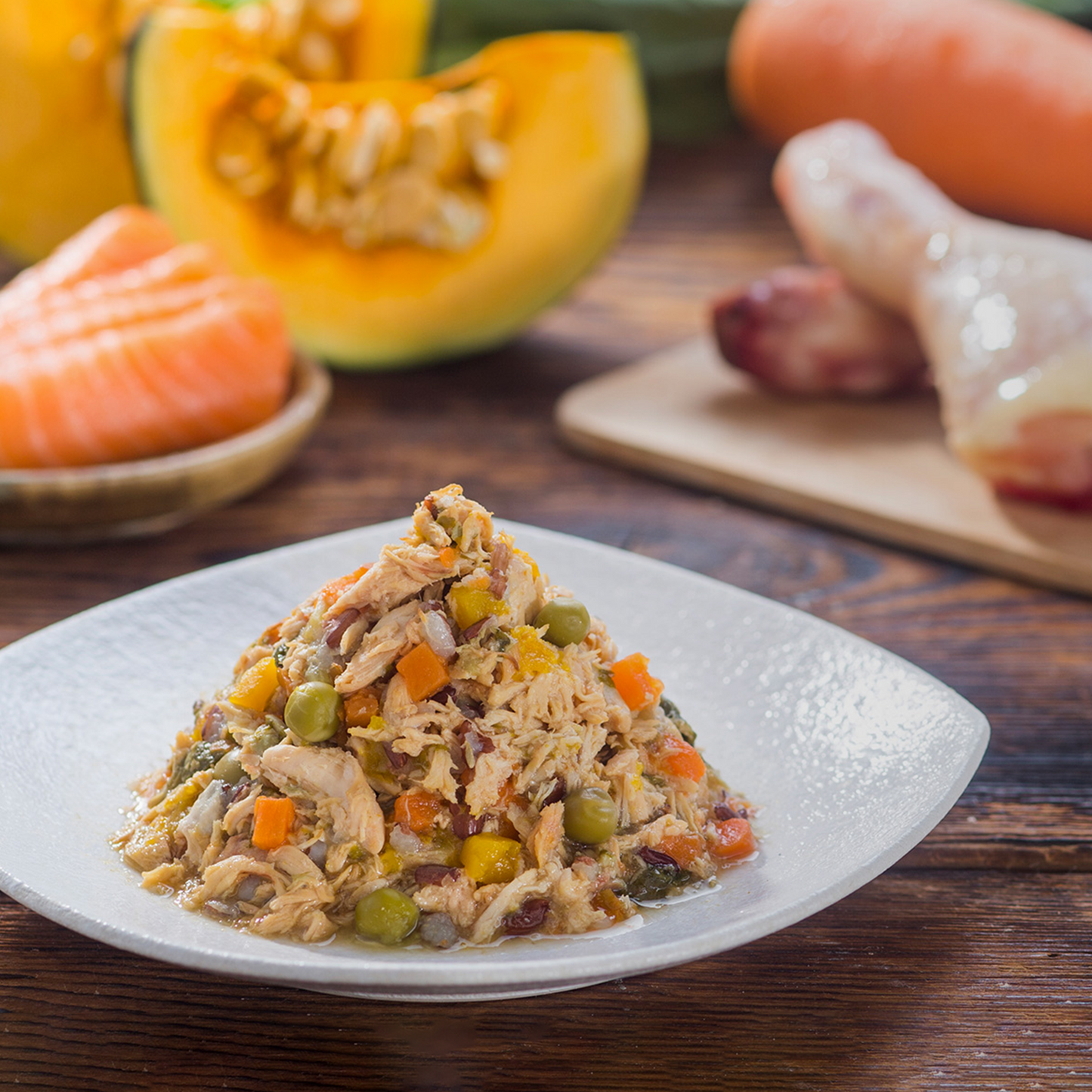 KAKATO Complementary Diet For Cats & Dogs (Chicken, Salmon & Vegetables) 卡格貓狗鮮食罐 (雞, 三文魚, 蔬菜) 170g