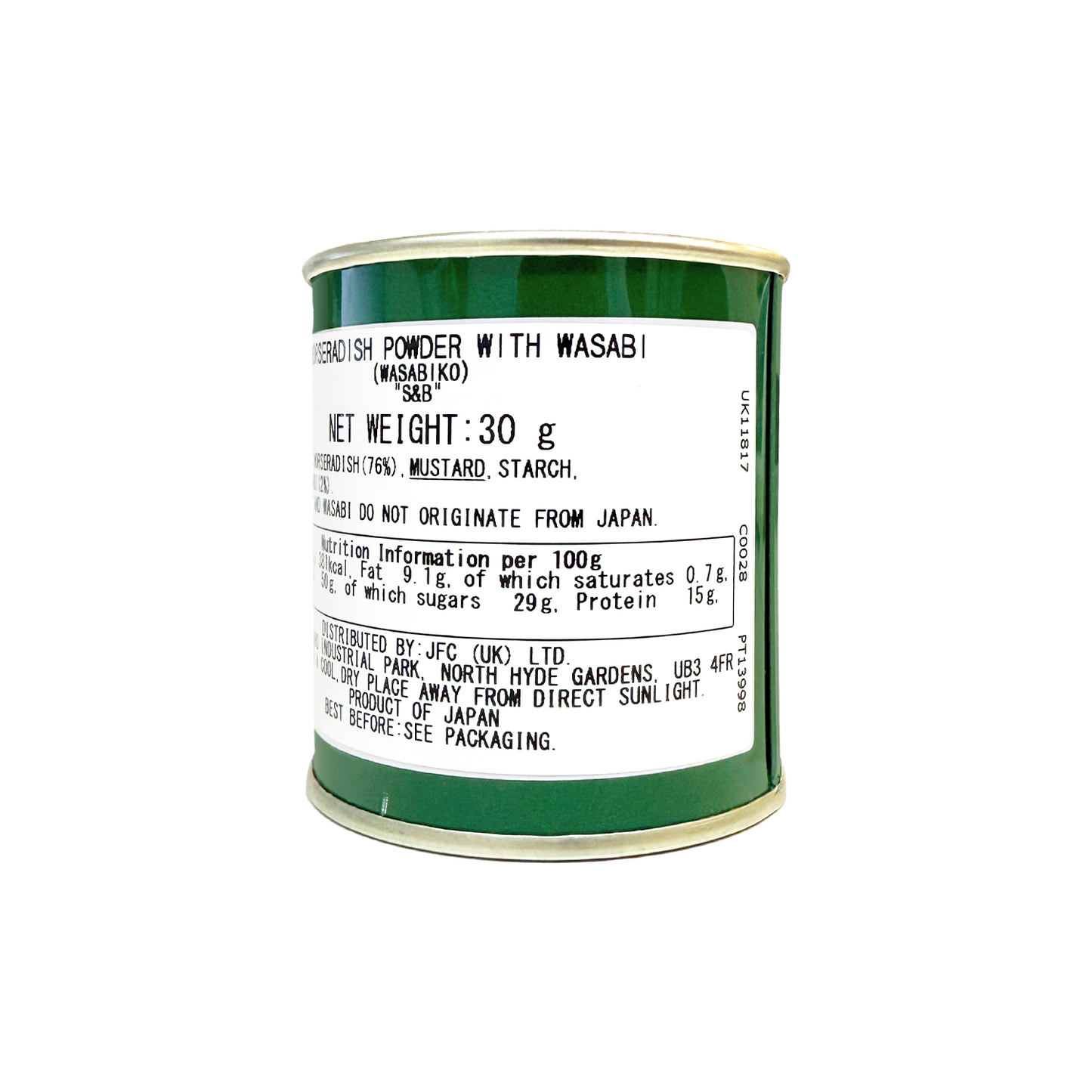 S&B 日本山葵粉 Wasabi Powder 30g