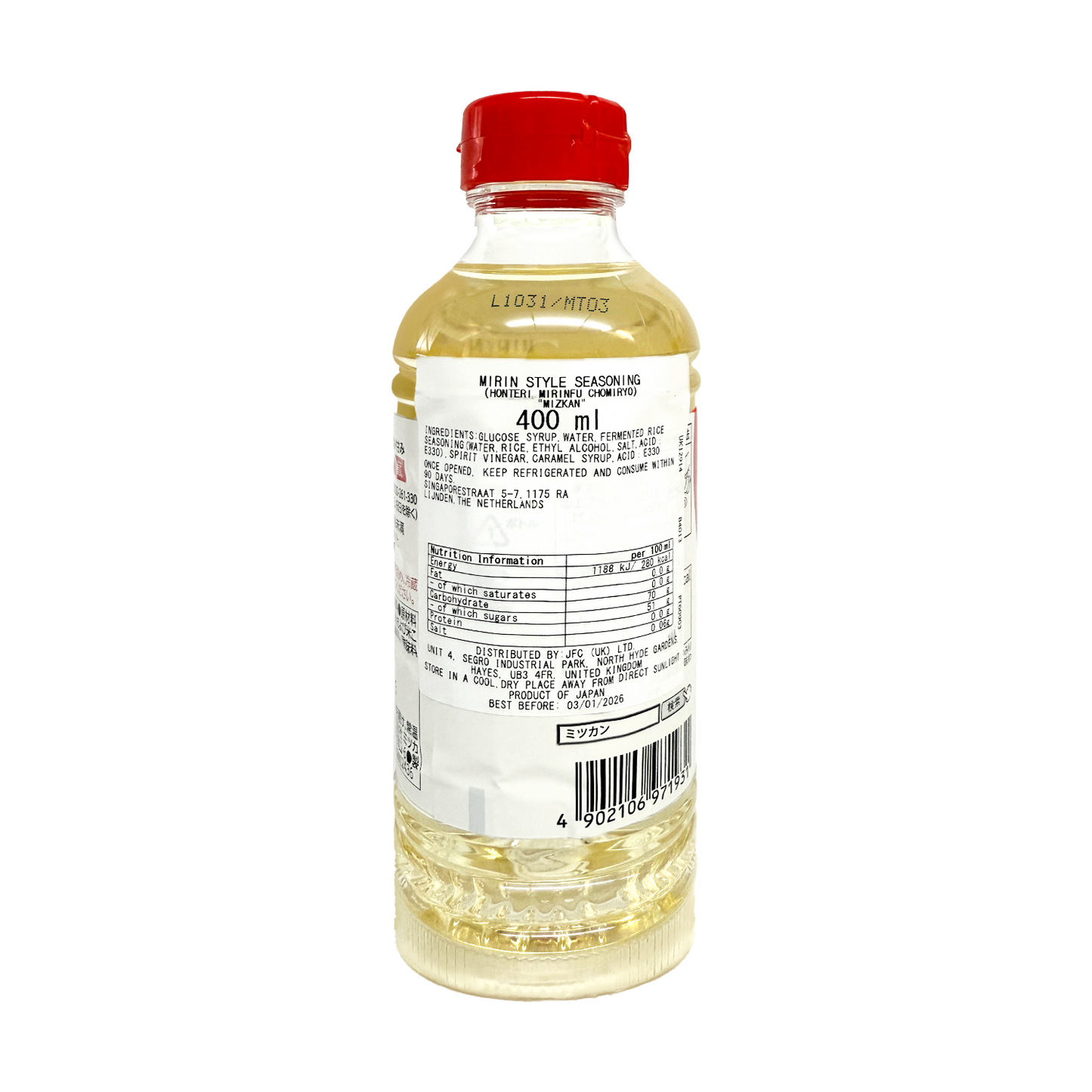 味滋康Honteri味醂風調味料 MIZKAN Honteri Mirin-Style Seasoning 400ml