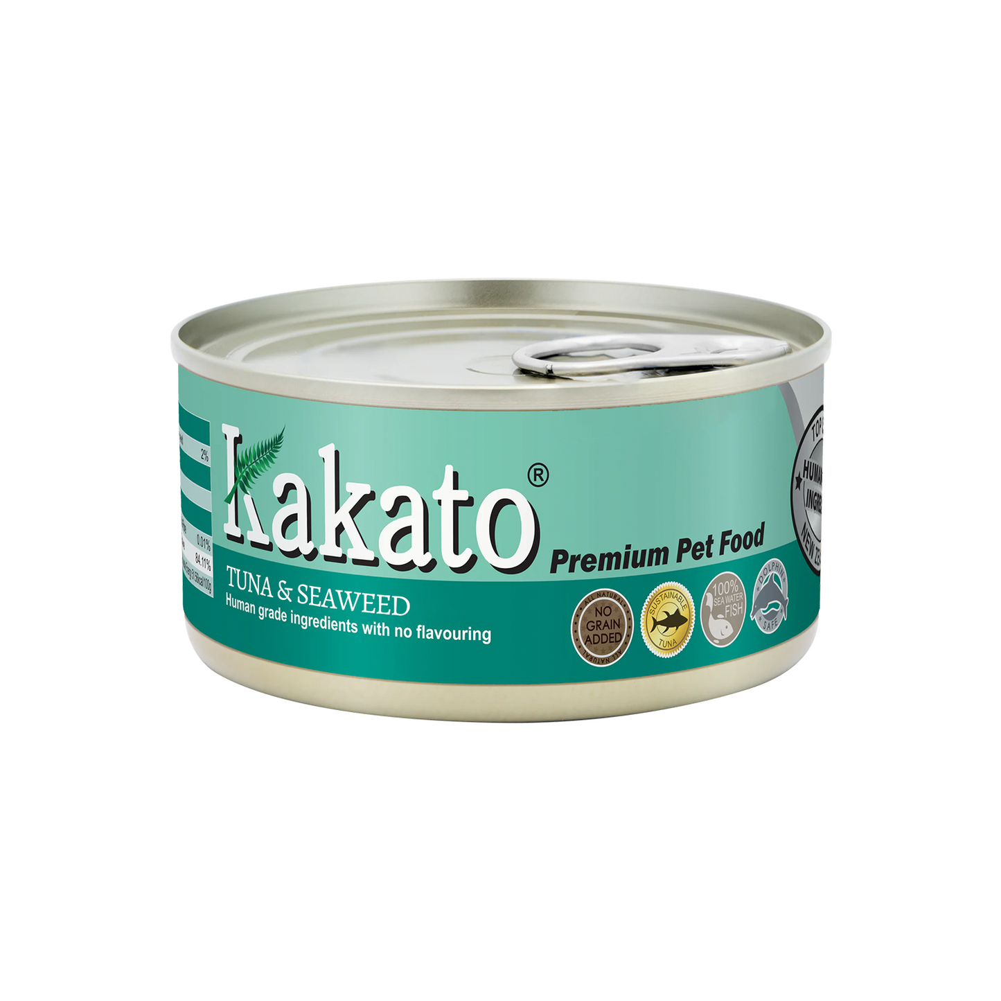 KAKATO Complementary Diet For Cats & Dogs (Tuna & Seaweed) 卡格貓狗鮮食罐 (吞拿魚及紫菜) 170g
