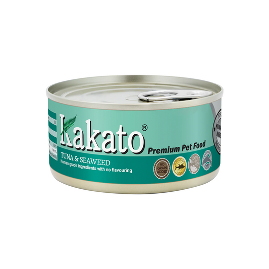 KAKATO Complementary Diet For Cats & Dogs (Tuna & Seaweed) 卡格貓狗鮮食罐 (吞拿魚及紫菜) 170g