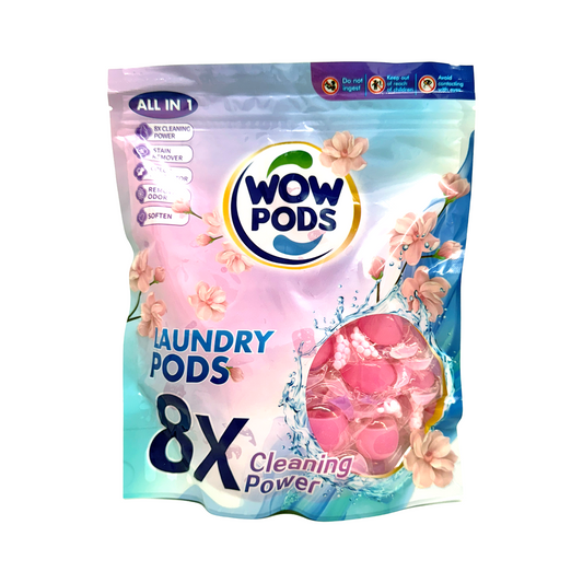 WOW PODS Deodorising Laundry Capsules (Sakura Scent) 去污除臭洗衣珠 (櫻花香味) 60pcs