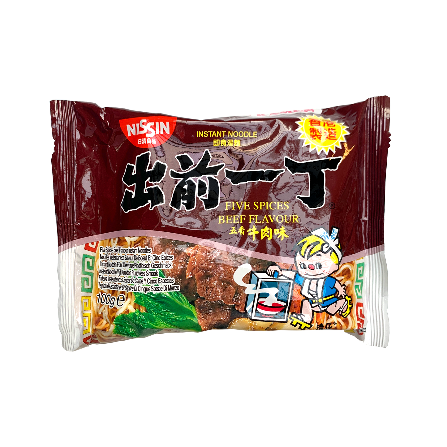 日清出前一丁 香港 (五香牛肉味) NISSIN Demae Ramen HK (Five Spice Beef) 100g