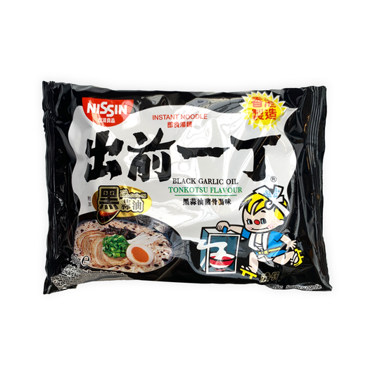 日清出前一丁 香港 (黑蒜油豬骨湯味) NISSIN Demae Ramen HK (Black Garlic Oil Tonkotsu) 100g