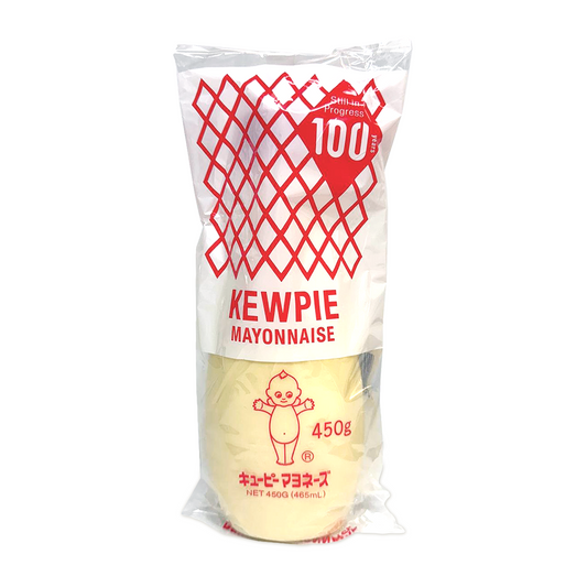 Kewpie mayonnaise packaging with a white background