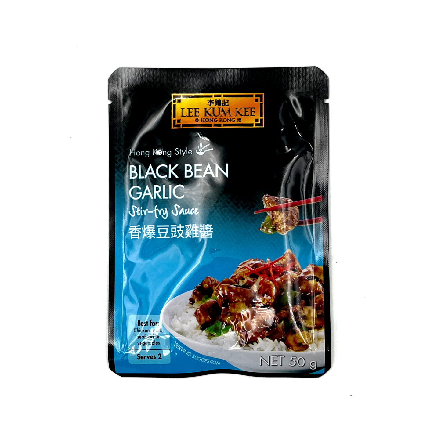 李錦記香爆豆豉雞醬 LEE KUM KEE Black Bean Garlic Stir Fry Sauce 50g