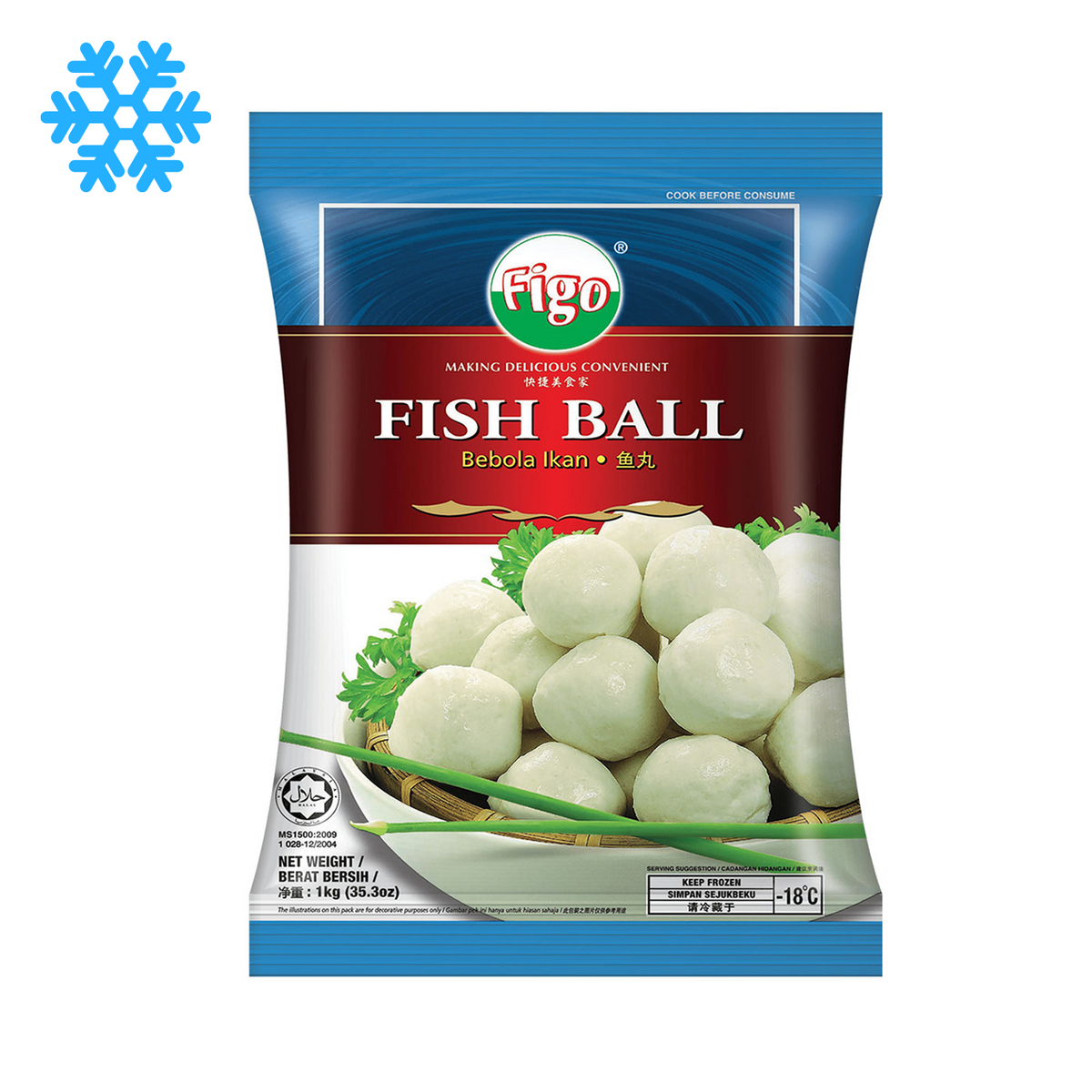 FROZEN FIGO White Fish Balls 魚蛋 1kg – Galaxy Foods Online