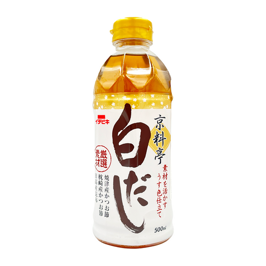 ICHIBIKI Ryotei Aji White Dashi Tsuyu Soup Base 日本白昆布汁 500ml