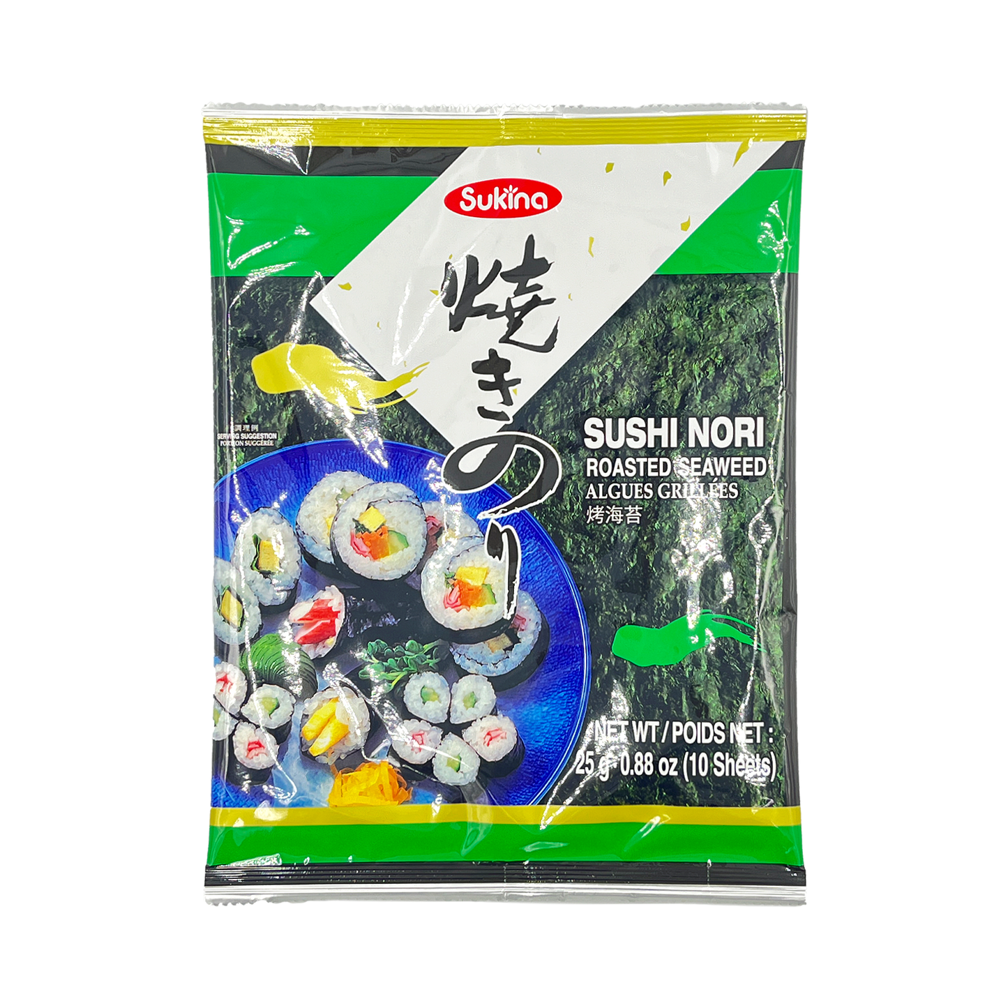 SUKINA 壽司紫菜 (10張) Roasted Seaweed (10 Sheets)