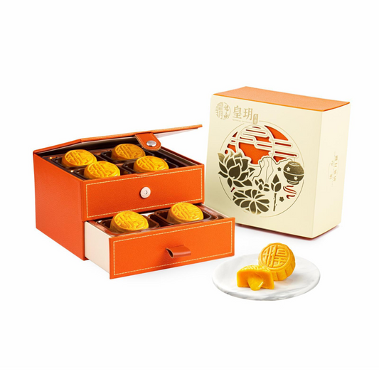 IMPERIAL PATISSERIE Lava Custard Mooncakes 皇玥流心奶黃月餅 8pcs