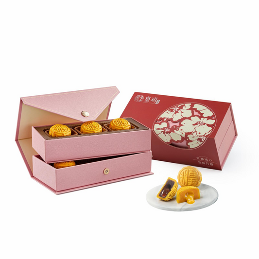 IMPERIAL PATISSERIE Serenade Assorted Lava Mooncakes 皇玥紅韻流心雙輝月餅 6pcs